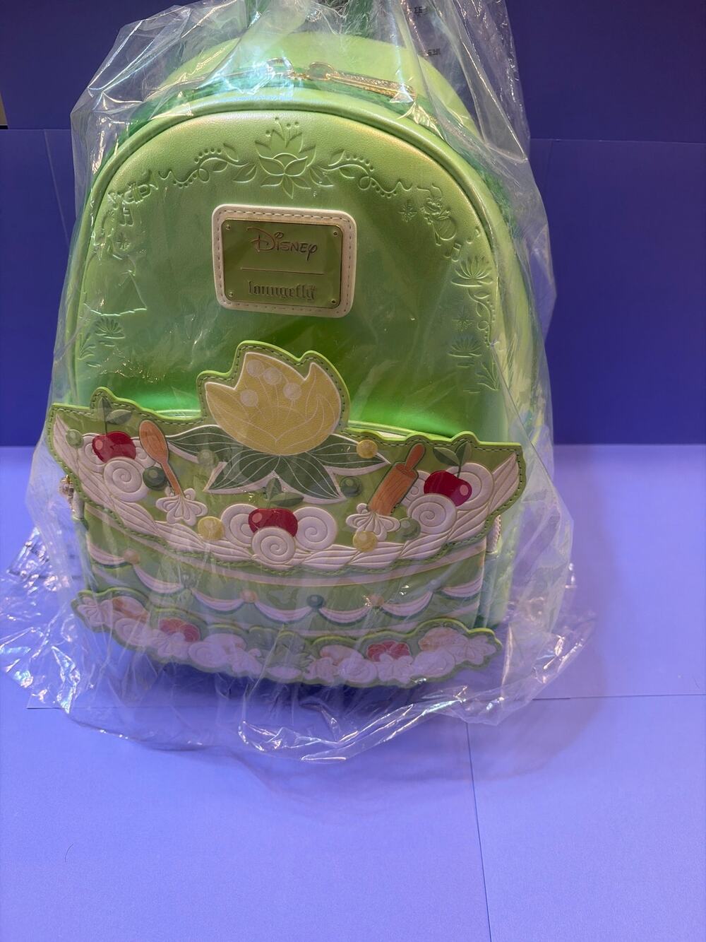 Loungefly Disney Princess Tiana Cake Mini Backpack NWT